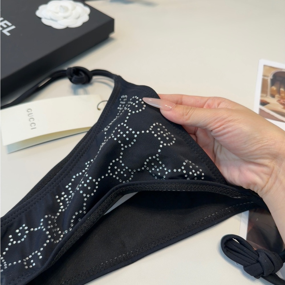 Gucci Black GG Crystal Bikini Set - Picture 5 of 9